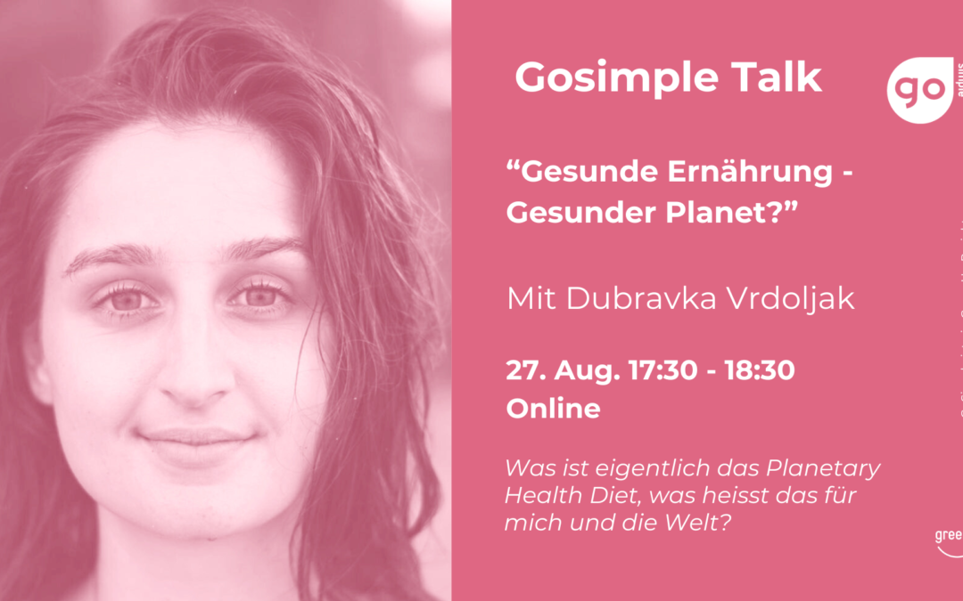 Online Talk: Gesunde Ernährung – Gesunder Planet