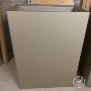 Pflanzentopf rechteckig, Silbergold