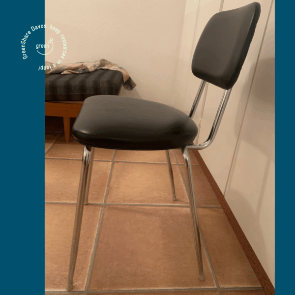 Retrostuhl in schwarz - immagine 2