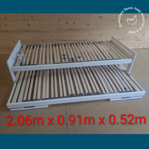 Bettrahmen mit Lattenrost, zum ausziehen