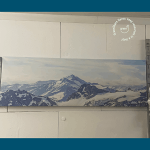 Schönes Bild von Bergpanorama