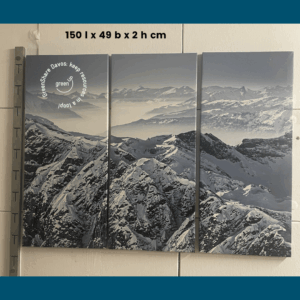 Schönes Bergpanorama-Triptychon
