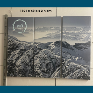 Schönes Bergpanorama-Triptychon